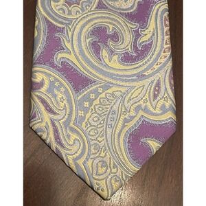Linea Uomo Purple Hand Made 100% Microfiber Men’s Neck Tie Made In China